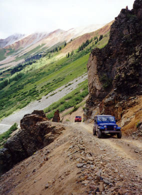 Red and Blue on Ophir Pass