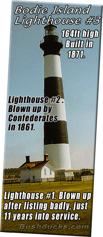 The Bodie Lighthouse has a rather exciting history