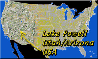 Lake Powell location map