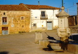 Spanish fuente and village square